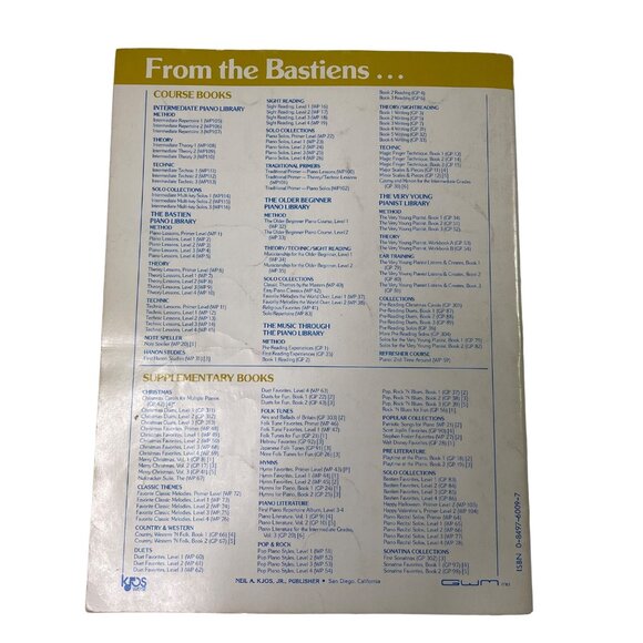 Piano Literature Sheet Music Volume Two Jane Smisor Bastien 1966 Vintage u - Picture 2 of 10